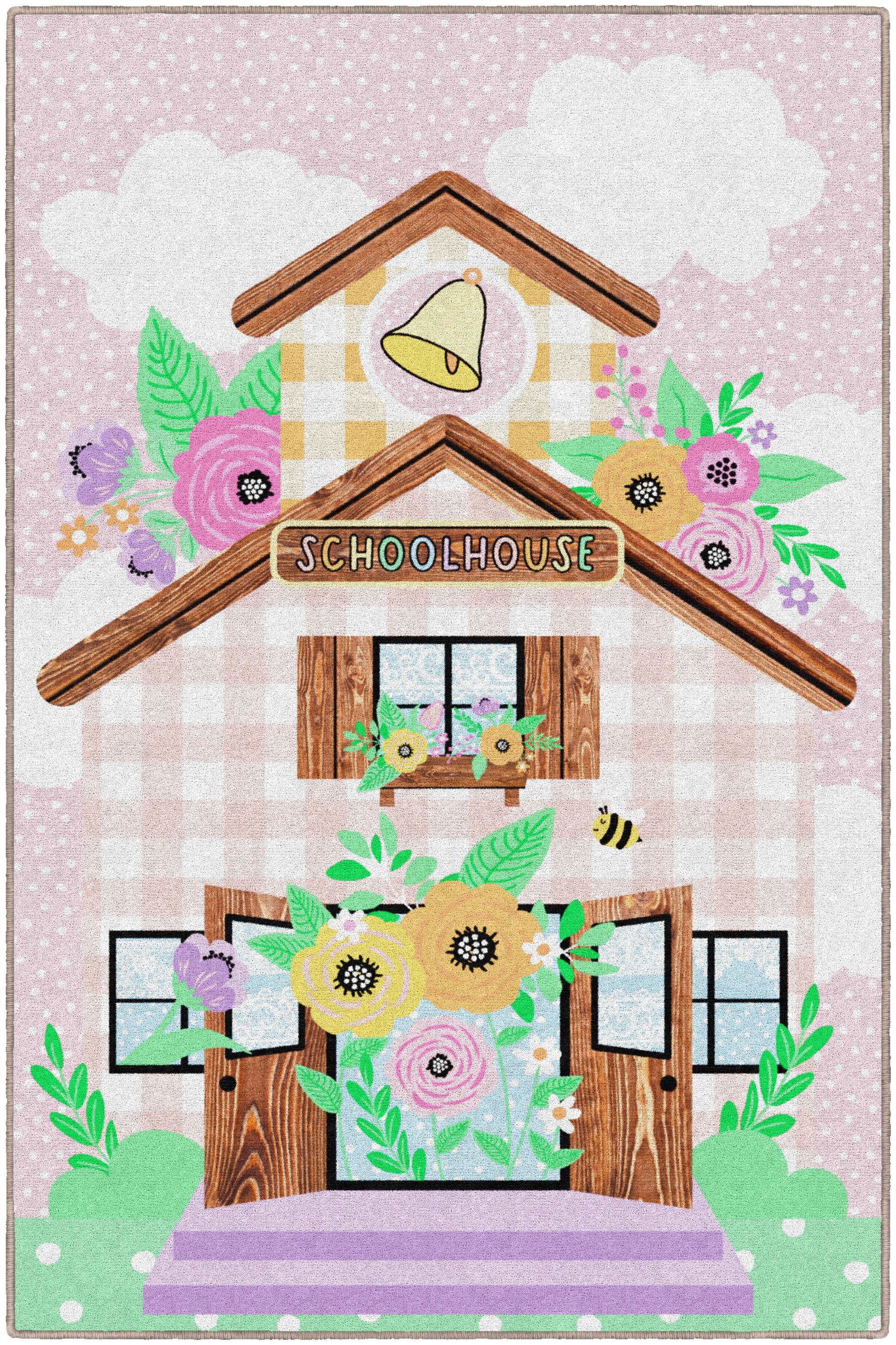 PASTEL SCHOOLHOUSE 5' X 7'6