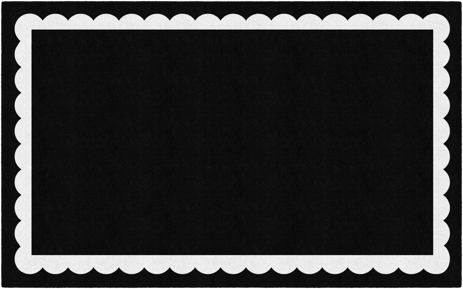 black and white scallop