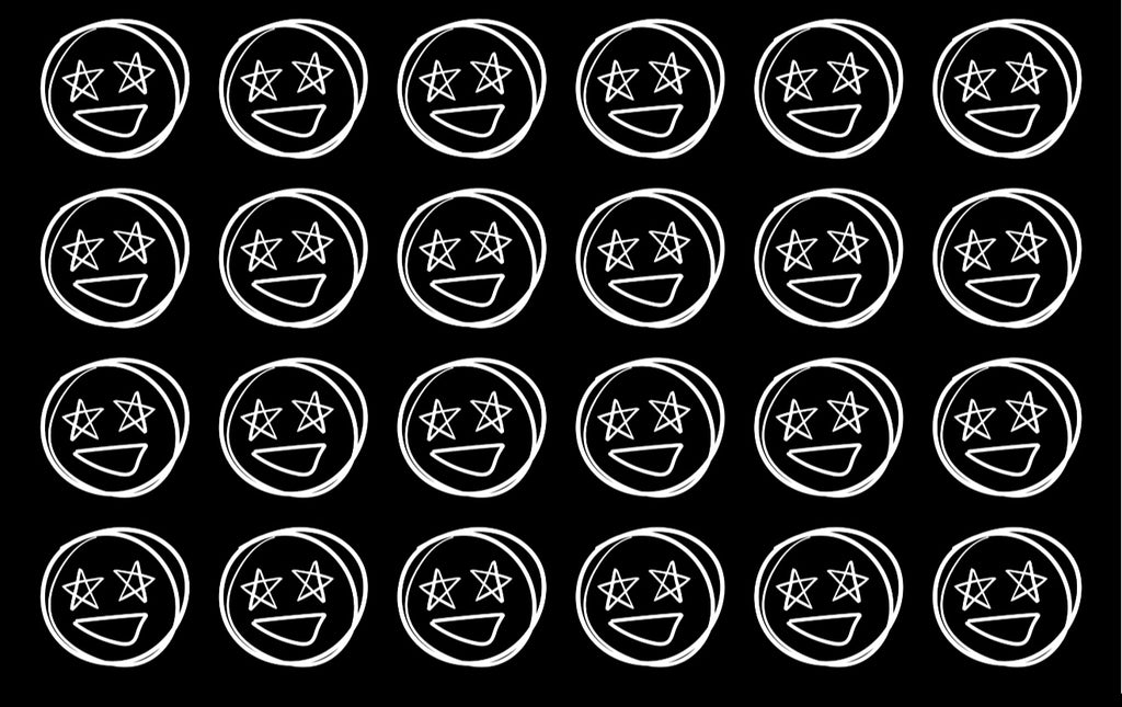 Black and white smiley