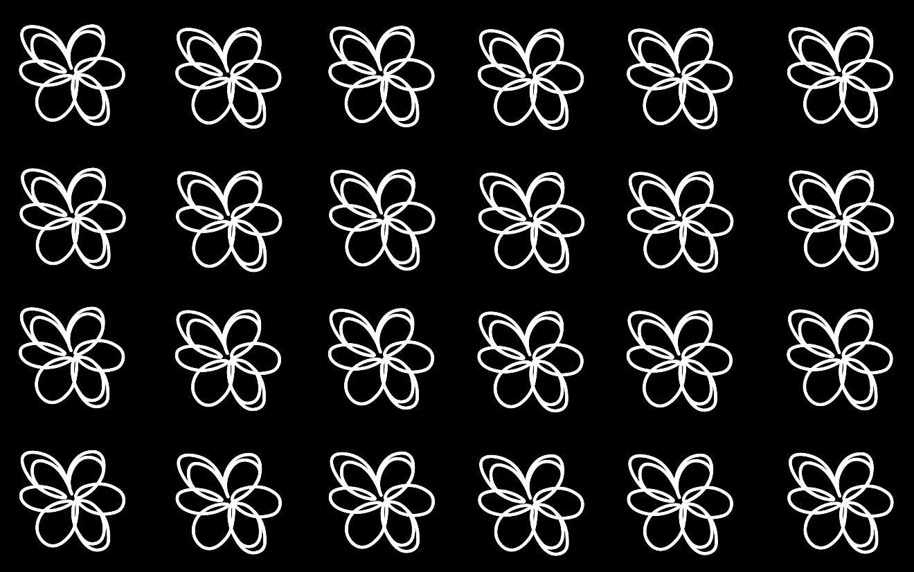 Flowers black and white