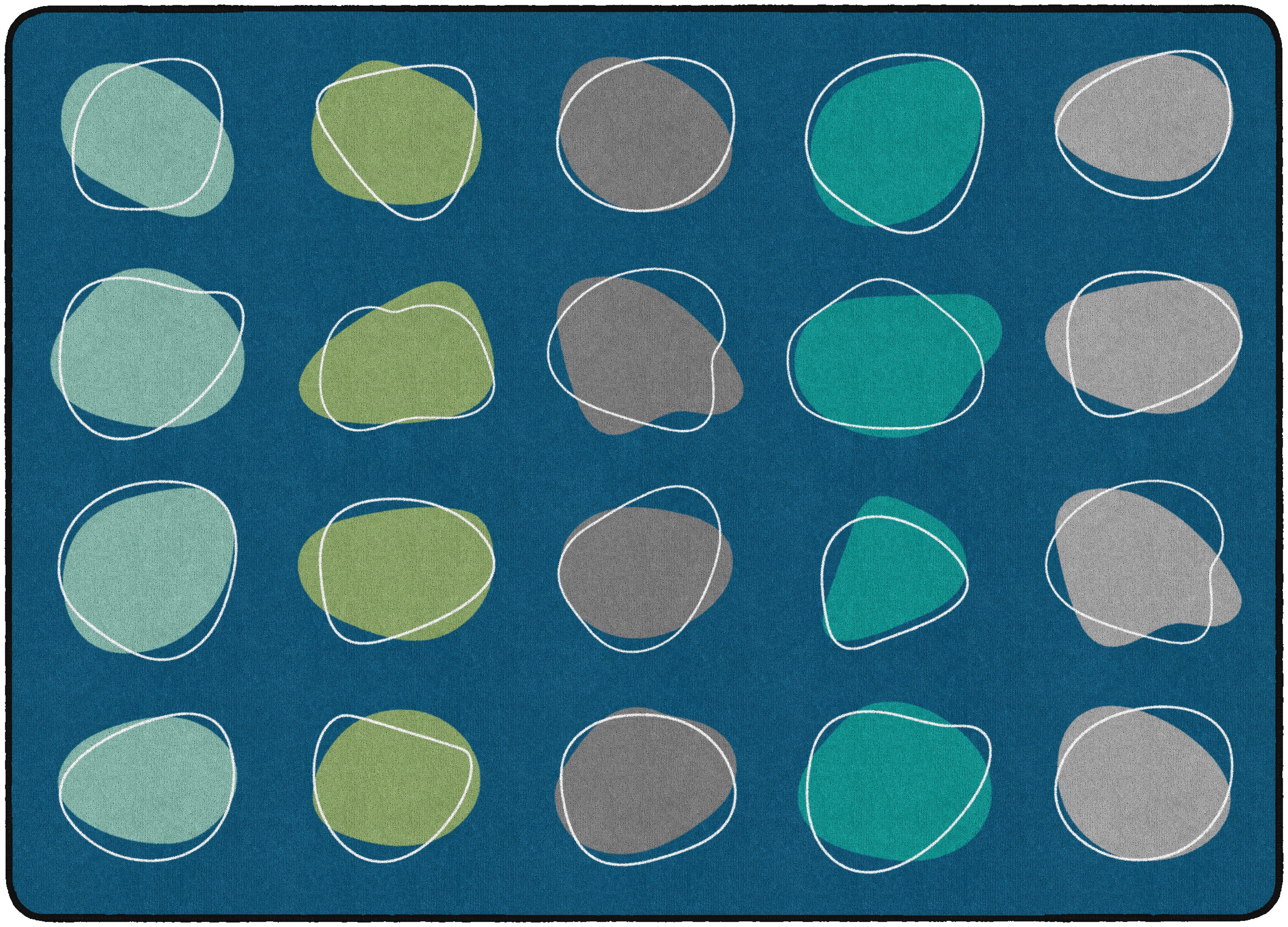 Calming spots blue