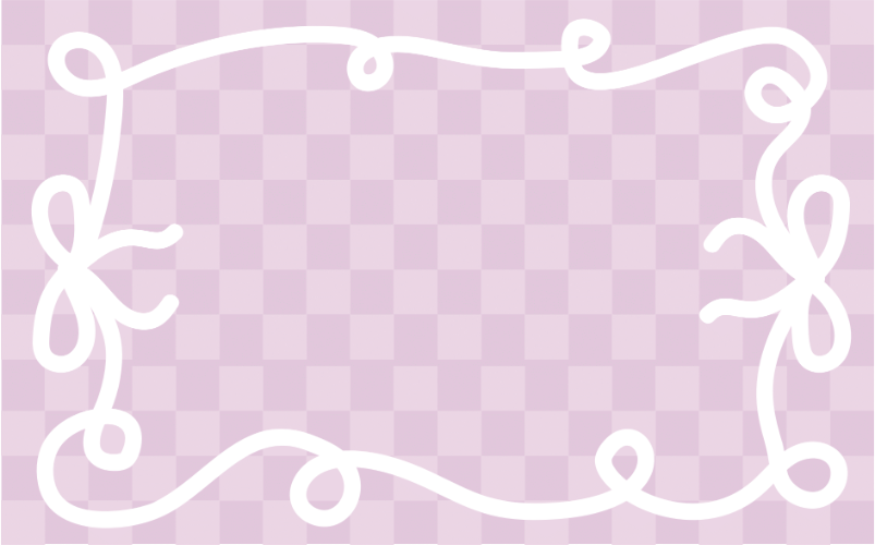 Bow Border in Lavender