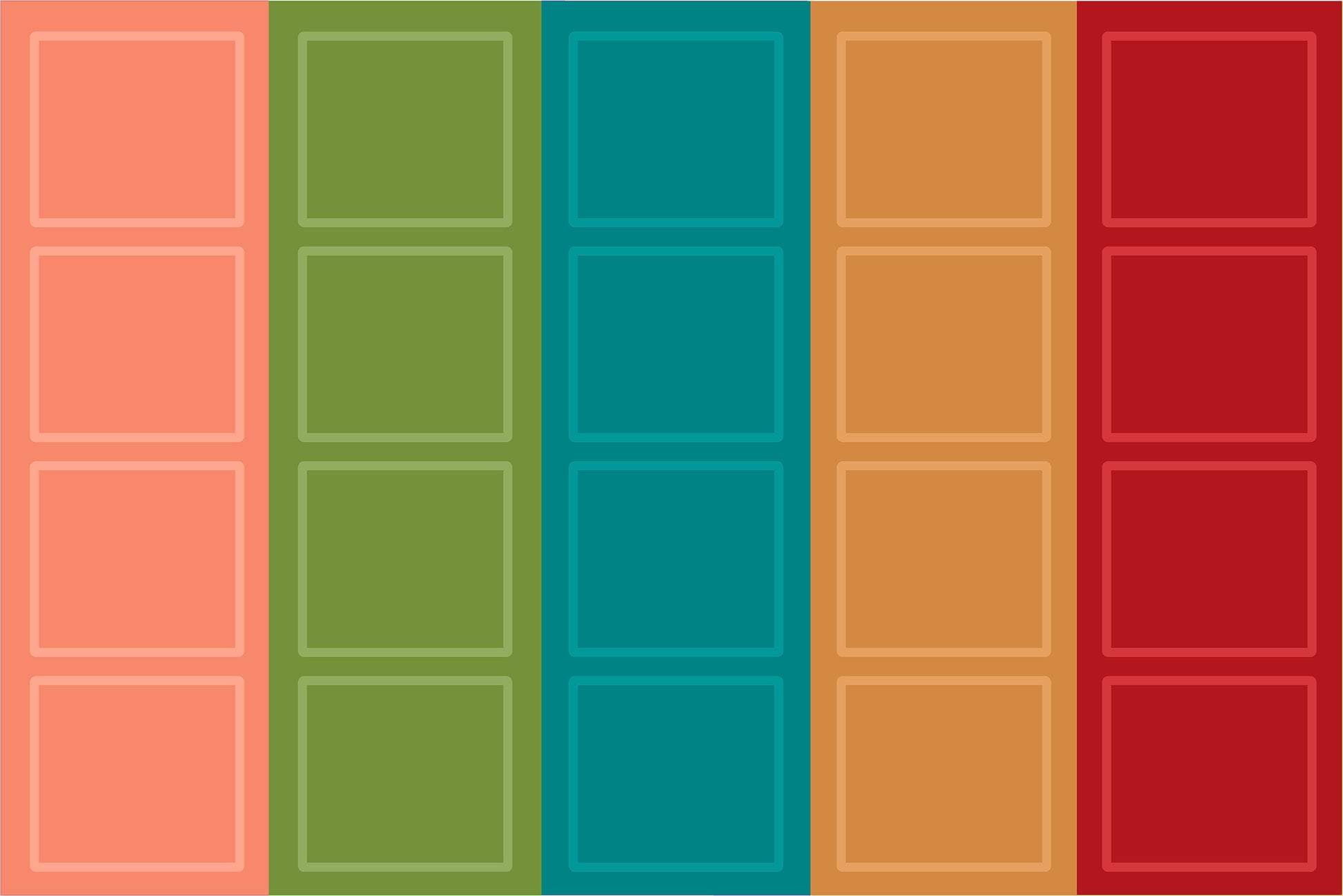 RAINBOW SQUARES MUTED